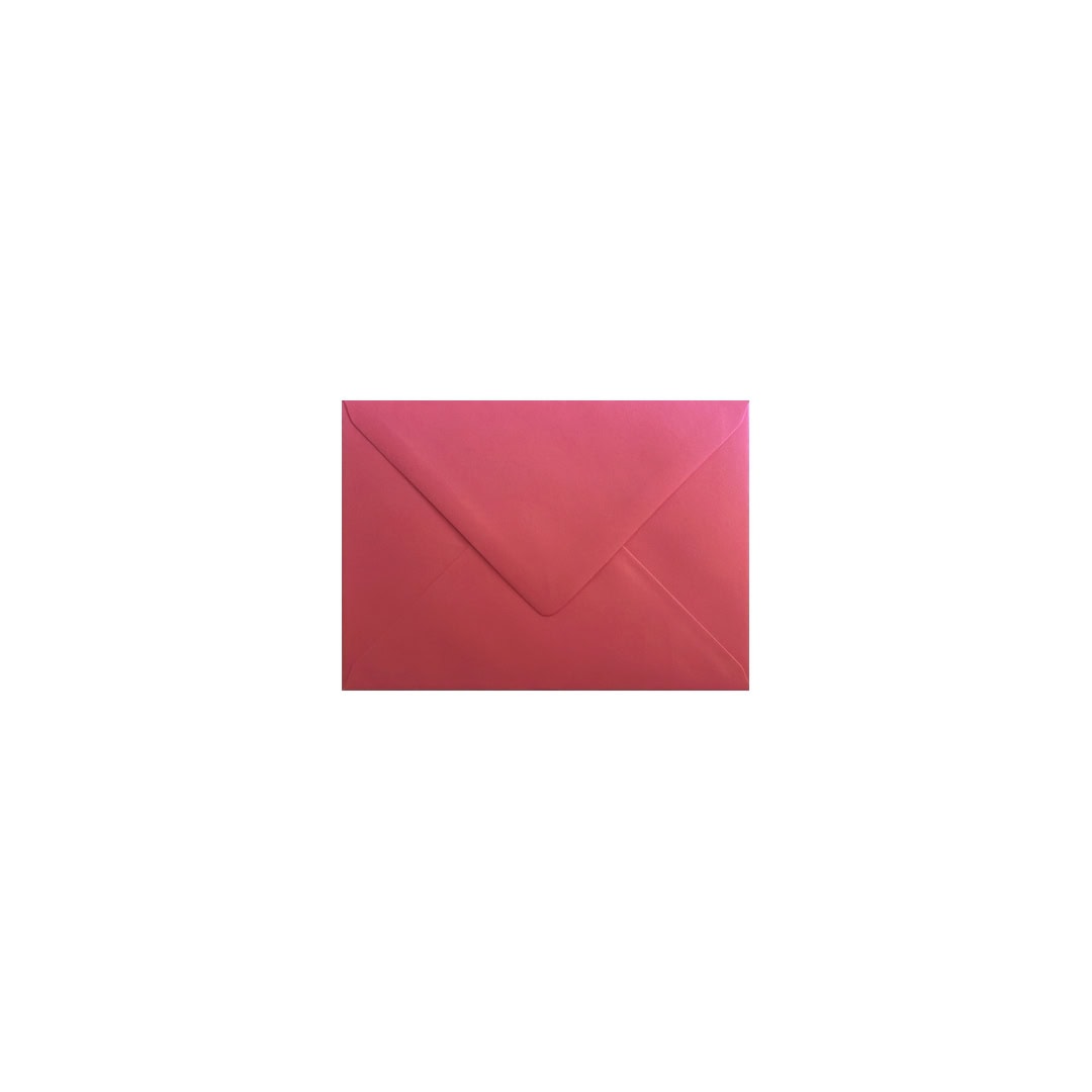 Bright Pink 65mm x 94mm Business Card Envelope. Gummed. 120gsm V-Flap.