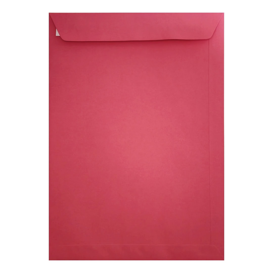 Bright Pink 324mm x 229mm C4 Envelope. Peel/Seal. 120gsm Pocket Flap.
