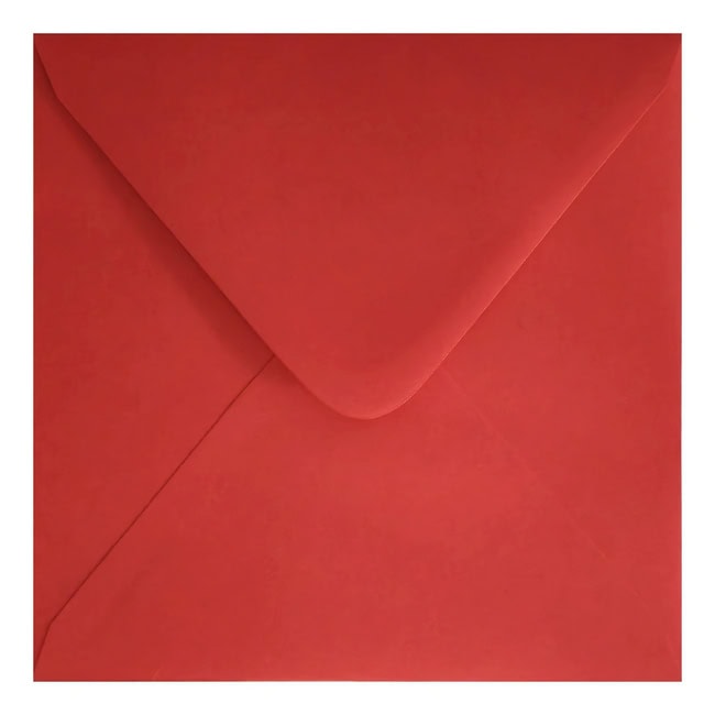 Clariana Bright Red Envelope 155mm Square Closed
