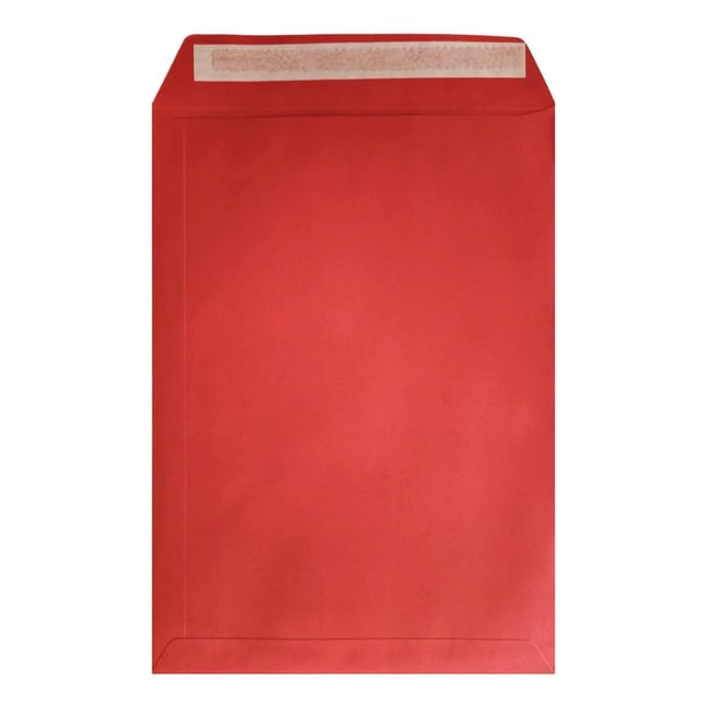 Clariana Bright Red Envelope C4 Pocket Open