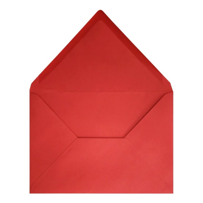Clariana Bright Red Envelope C5 Open