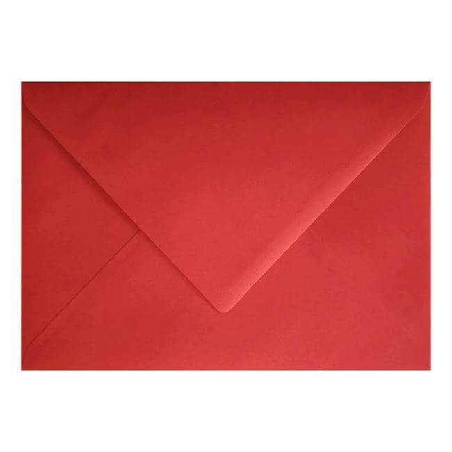 Clariana Bright Red Envelope C7 Closed