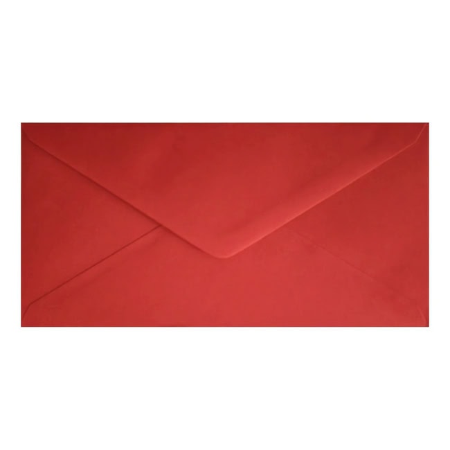 Clariana Bright Red Envelope Dl Closed