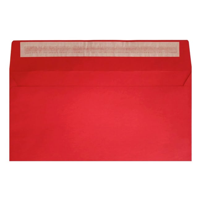 Clariana Bright Red Envelope Dl Wallet Open