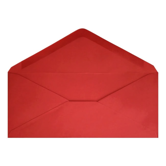 Clariana Bright Red Envelope Letterbox Open