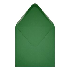 Clariana Dark Green Envelope 130mm Square Open