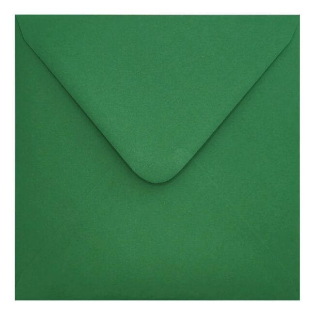 Clariana Dark Green Envelope 155mm Square Closed