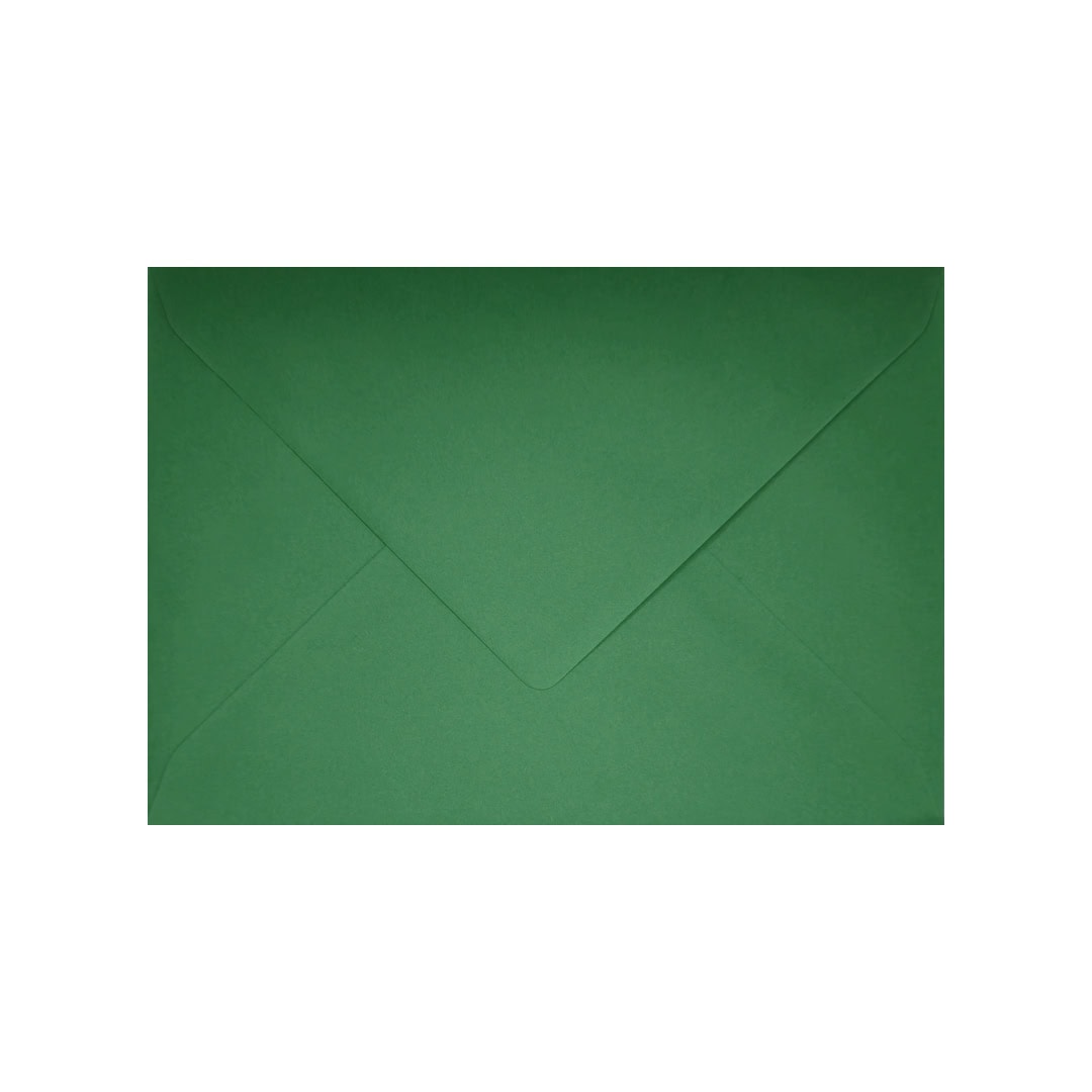 Dark Green 133mm x 184mm 5×7 Inch Envelope. Gummed. 120gsm V-Flap.