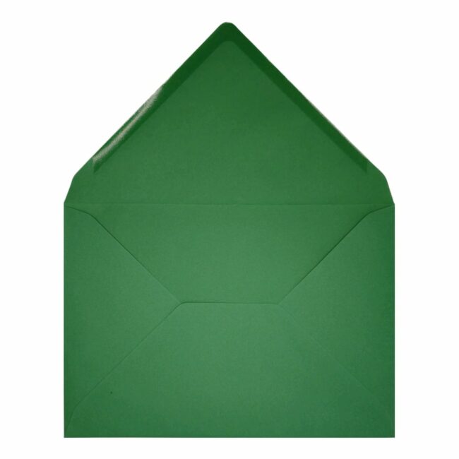 Clariana Dark Green Envelope C7 Open