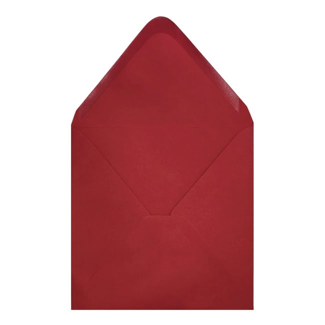 Clariana Dark Red Envelope 155mm Square Open