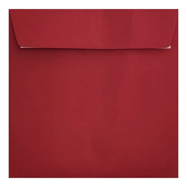 Clariana Dark Red Envelope 155mm Square Wallet Closed
