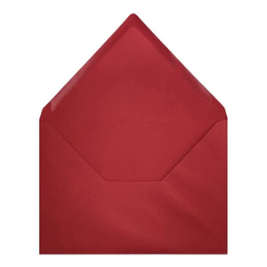 Clariana Dark Red Envelope 5x7 Open