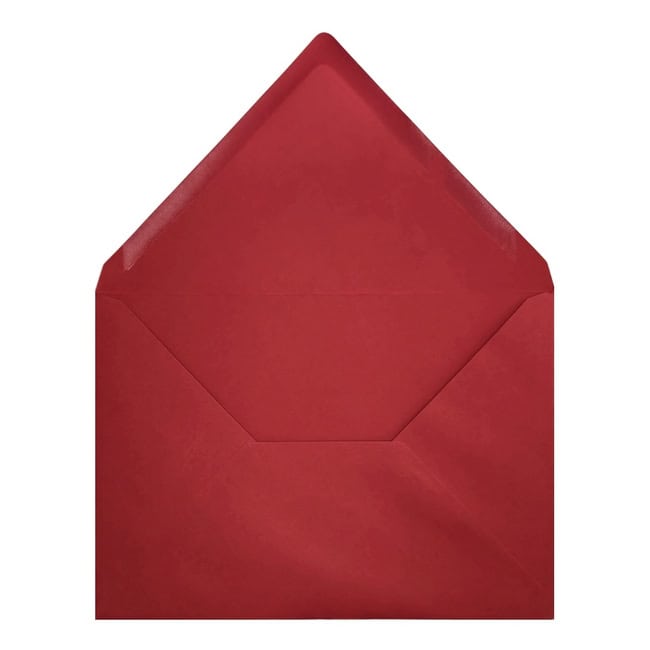 Clariana Dark Red Envelope C5 Open