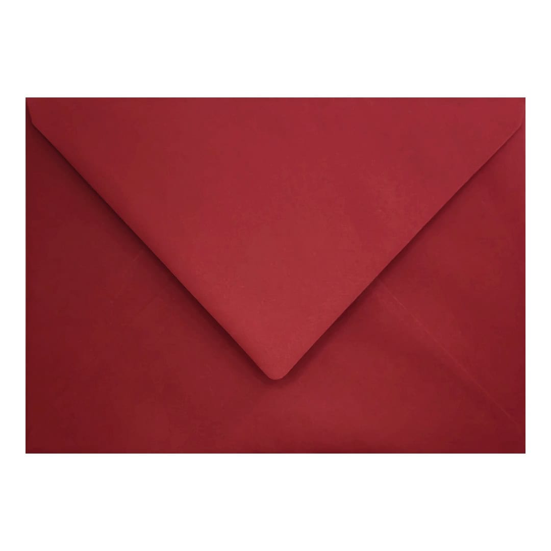 Dark Red 162mm x 229mm C5 Envelope. Gummed. 120gsm V-Flap.