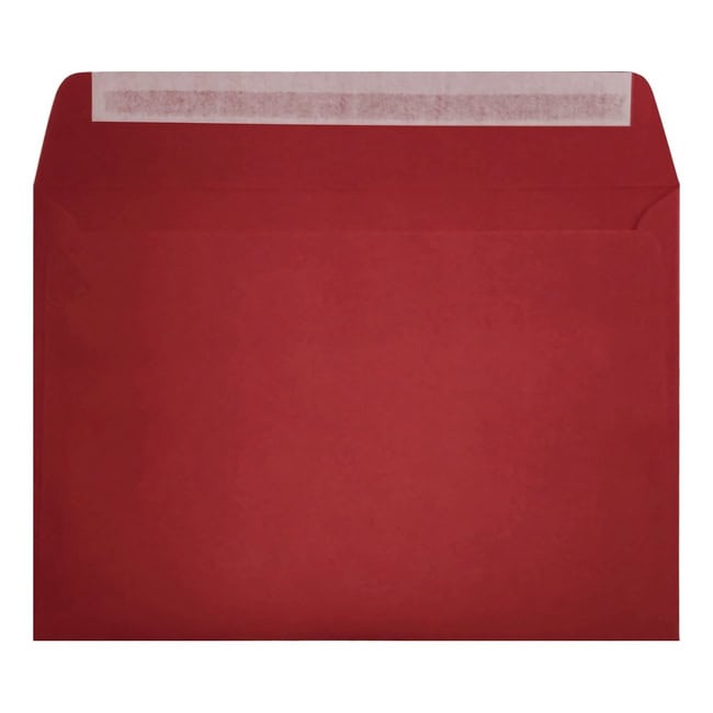 Clariana Dark Red Envelope C5 Wallet Open