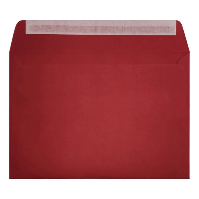 Clariana Dark Red Envelope C6 Wallet Open