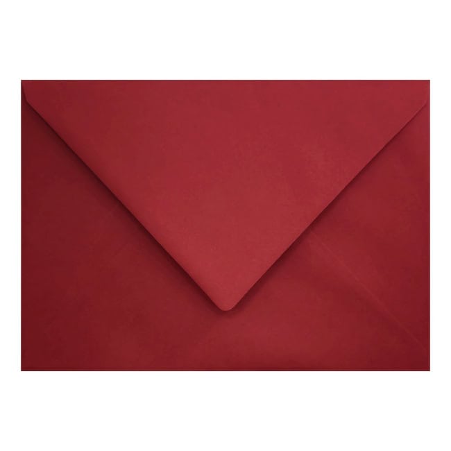 Clariana Dark Red Envelope C7 Closed