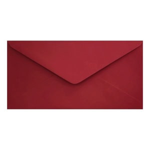 Clariana Dark Red Envelope Dl Closed