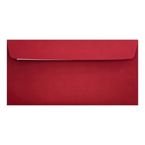 Clariana Dark Red Envelope Dl Wallet Closed