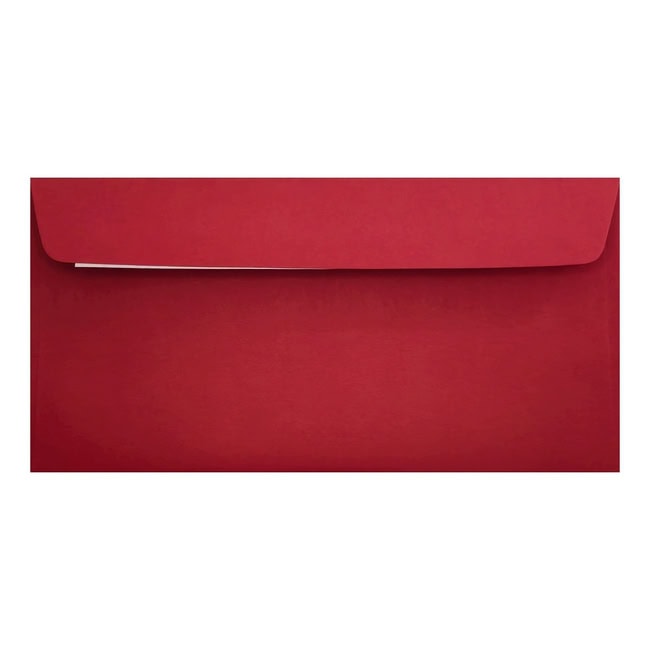 Clariana Dark Red Envelope Dl Wallet Closed