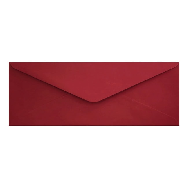 Clariana Dark Red Envelope Letterbox Closed