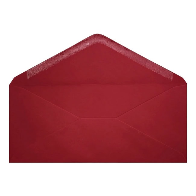 Clariana Dark Red Envelope Letterbox Open