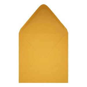 Clariana Dark Yellow Envelope 130mm Square Open