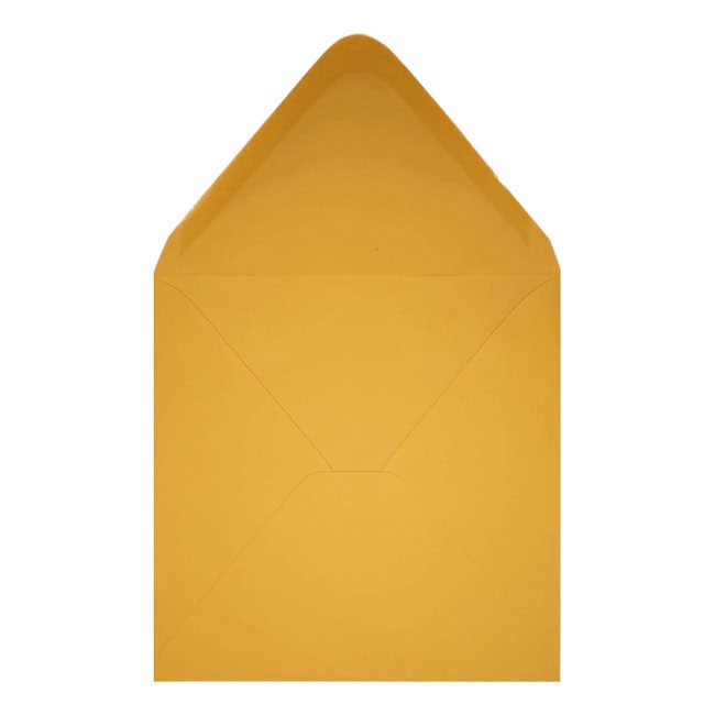 Clariana Dark Yellow Envelope 130mm Square Open