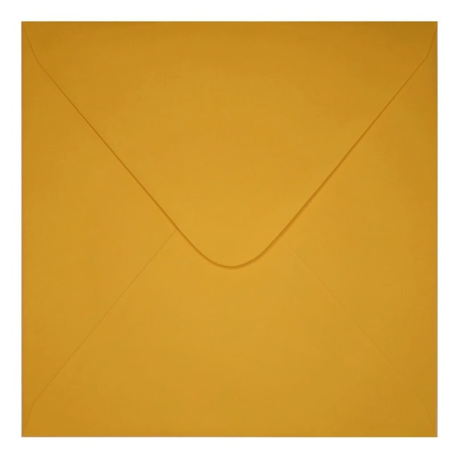 Clariana Dark Yellow Envelope 155mm Square Closed