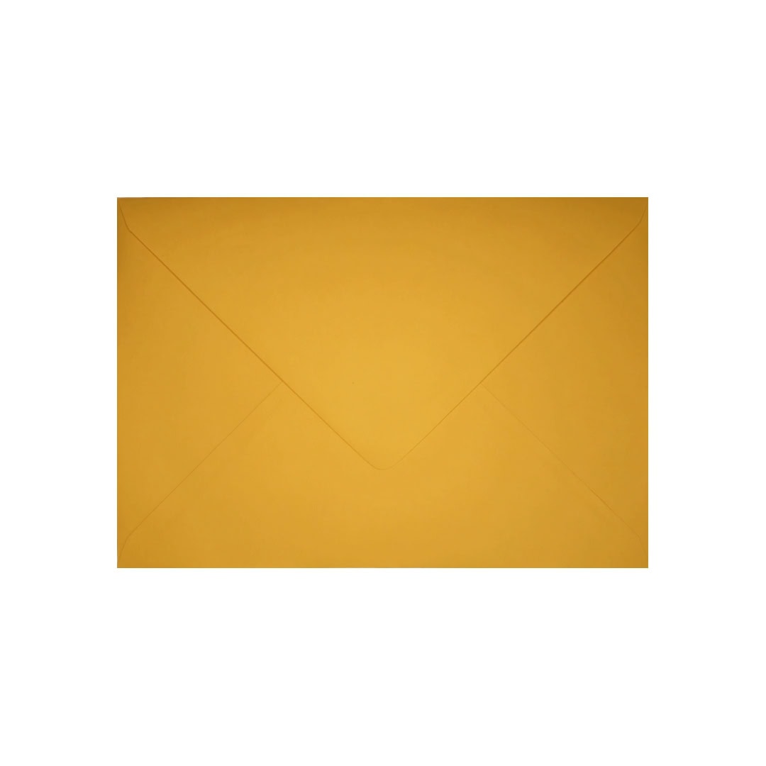Dark Yellow 125mm x 175mm Invitation Envelope. Gummed. 120gsm V-Flap.