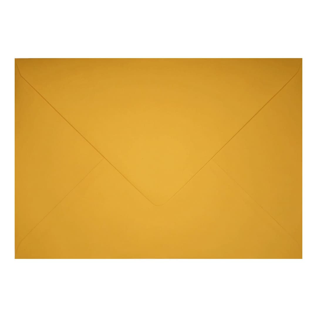 Dark Yellow 162mm x 229mm C5 Envelope. Gummed. 120gsm V-Flap.