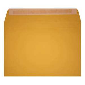 Clariana Dark Yellow Envelope C5 Wallet Open