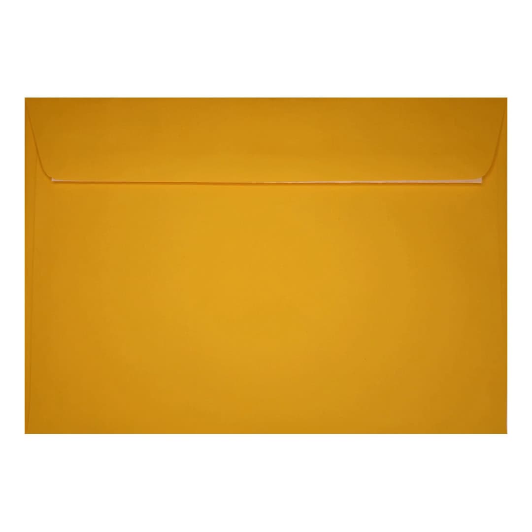 Dark Yellow 162mm x 229mm C5 Envelope. Peel/Seal. 120gsm Wallet Flap.