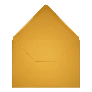 Clariana Dark Yellow Envelope C6 Open