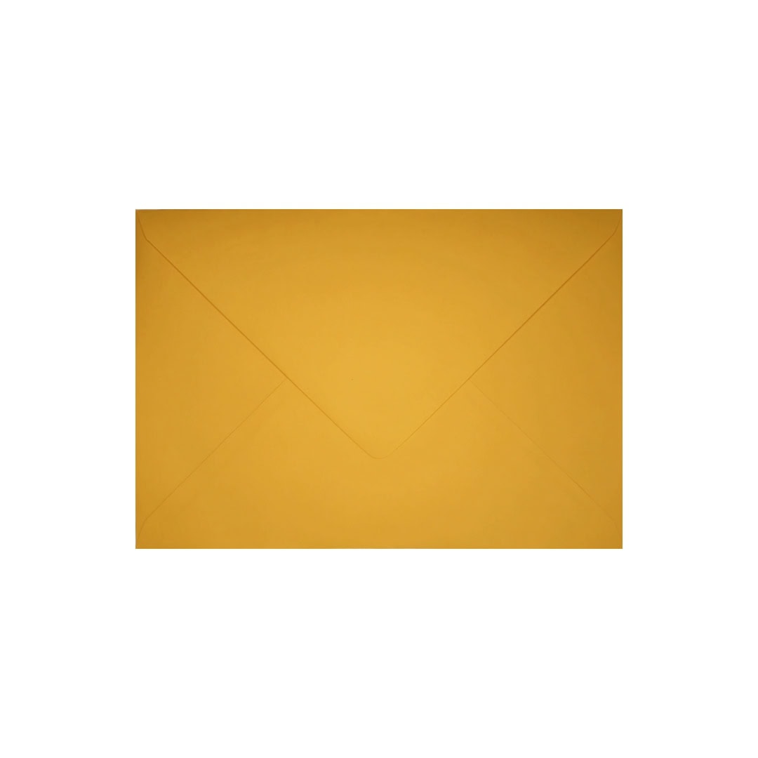 Dark Yellow 114mm x 162mm C6 Envelope. Gummed. 120gsm V-Flap.