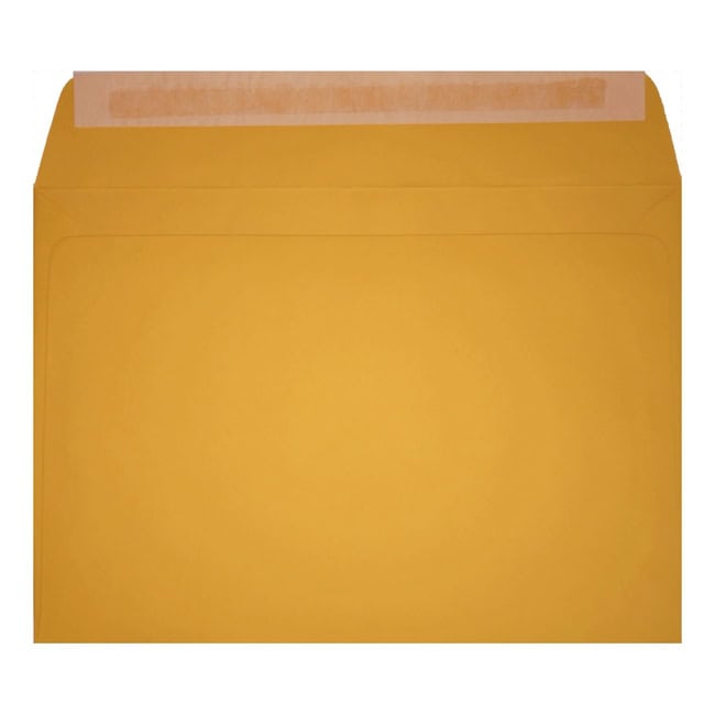 Clariana Dark Yellow Envelope C6 Wallet Open