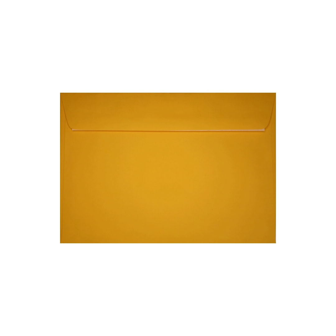 Dark Yellow 114mm x 162mm C6 Envelope. Peel/Seal. 120gsm Wallet Flap.