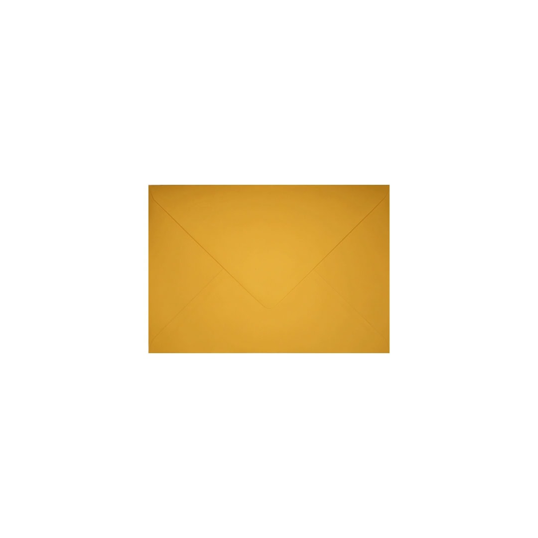 Dark Yellow 82mm x 113mm C7 Envelope. Gummed. 120gsm V-Flap.