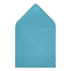 Clariana Mid Blue Envelope 130mm Square Open