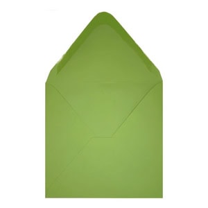Clariana Mid Green Envelope 155mm Square Open