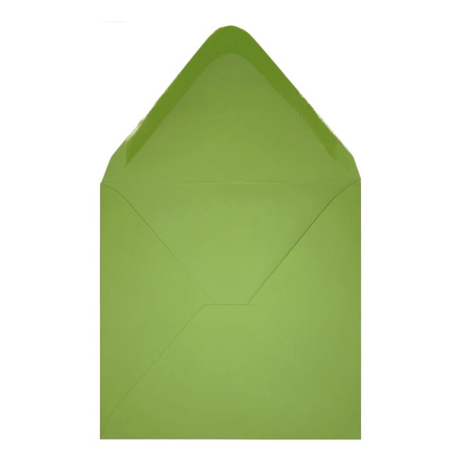 Clariana Mid Green Envelope 155mm Square Open