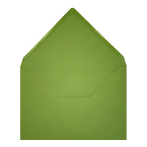 Clariana Mid Green Envelope 5x7 Open