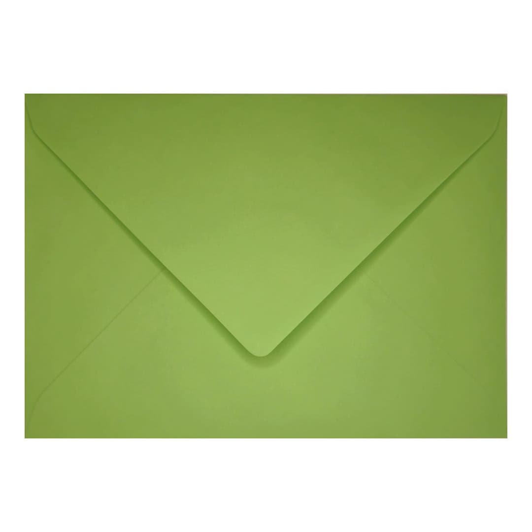 Mid Green 162mm x 229mm C5 Envelope. Gummed. 120gsm V-Flap.