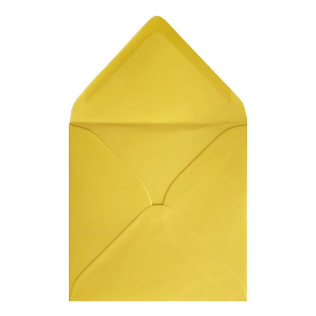 Clariana Mid Yellow Envelope 130mm Square Open