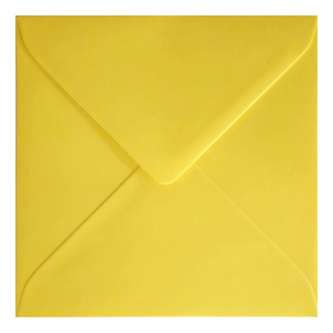 Clariana Mid Yellow Envelope 155mm Square Closed