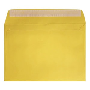 Clariana Mid Yellow Envelope C6 Wallet Open
