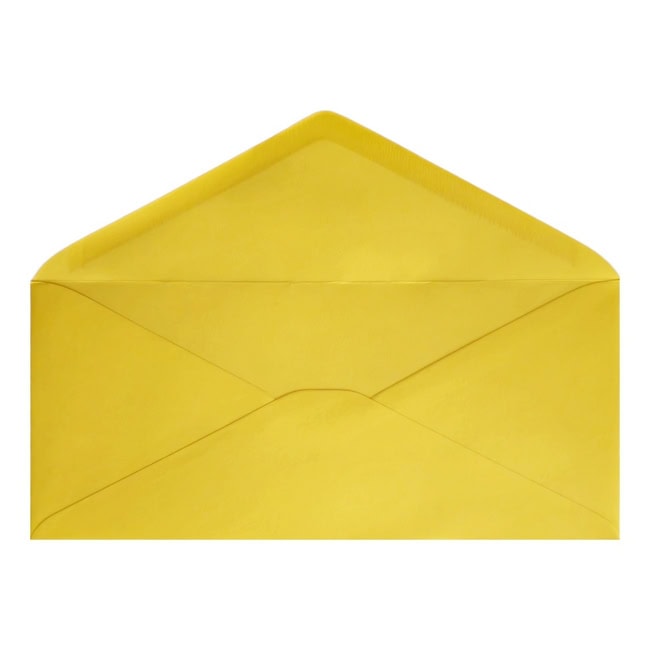 Clariana Mid Yellow Envelope Letterbox Open