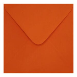 Clariana Orange Envelope 130mm Square Closed