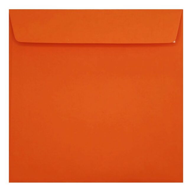 Clariana Orange Envelope 155mm Square Wallet Closed