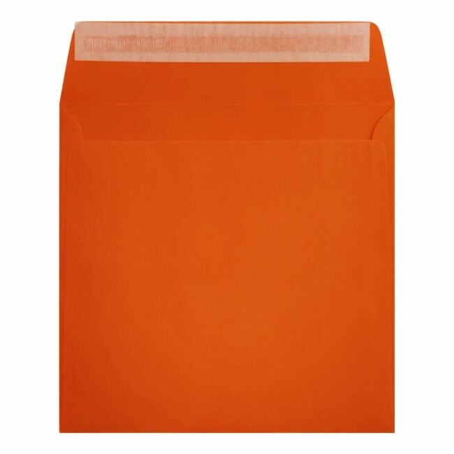 Clariana Orange Envelope 155mm Square Wallet Open